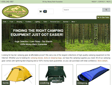 Tablet Screenshot of camping-gear-outlet.com